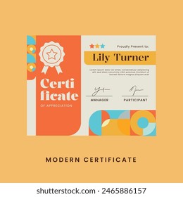 Certificate Appreciation Template Design Post.