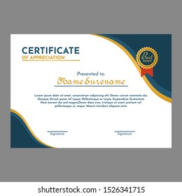 certificate of appreciation template with luxury 