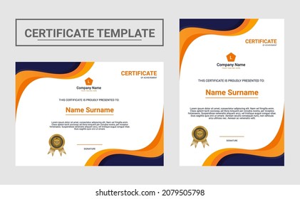 Certificate of appreciation template. Modern Certificate Template Vector Design