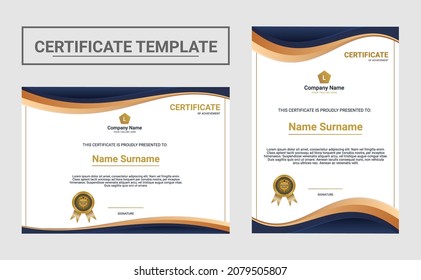 Certificate of appreciation template. Modern Certificate Template Vector Design