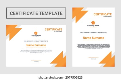 Certificate of appreciation template. Modern Certificate Template Vector Design