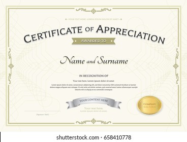 538 Certificate Of Appreciation Silver Images, Stock Photos & Vectors ...