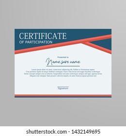 Certificate of Appreciation template vektor editable