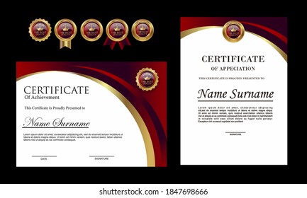 Plantilla de certificado de apreciación,Certificado moderno limpio