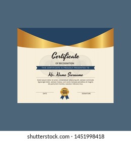 Certificate of Appreciation template.Trendy geometric design. 