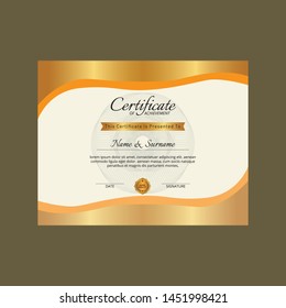Certificate of Appreciation template.Trendy geometric design. 