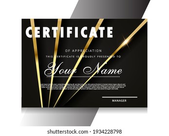 Certificate of Appreciation template.Trendy geometric design.