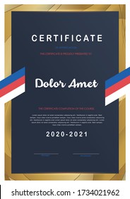 Certificate of Appreciation template.Trendy geometric design,diploma,Vector illustration.