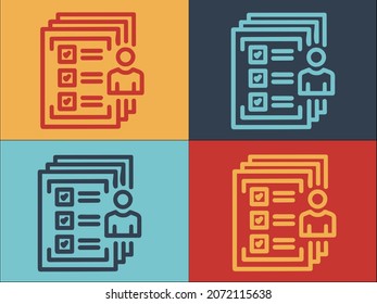 Certificate Approved List Logo Template, Simple Flat Icon of check,icon,checkmark