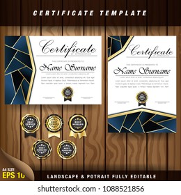 Certificate for Apreciation Modern Design Template