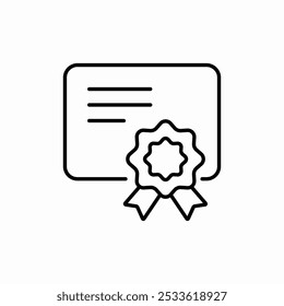 certificate award icon sign vector