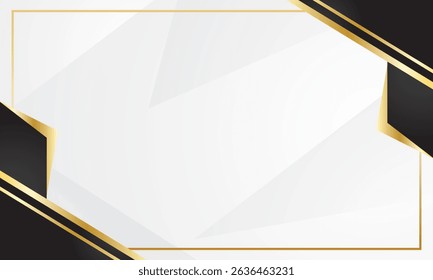 Fundo do certificado com abstrato preto e dourado