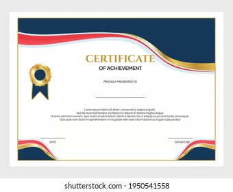 plantilla de diseño de antecedentes de certificado para graduación y apreciación