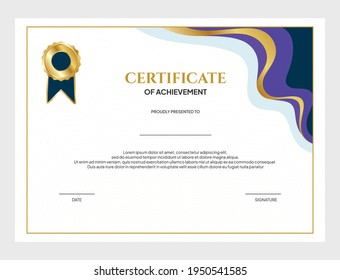 plantilla de diseño de antecedentes de certificado para graduación y apreciación