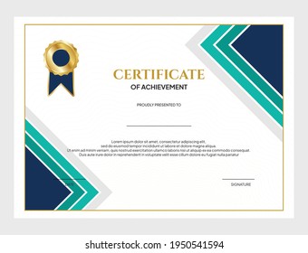 certificate background design template for graduation and appreciation