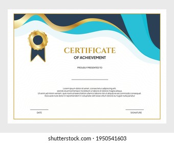 plantilla de diseño de antecedentes de certificado para graduación y apreciación
