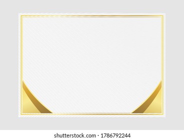 Certificate Background Template diploma currency border. Award background Gift voucher. Vector illustration.