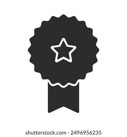Certificate badge award icon. Premium quality. Seal stamp. Achievement badge. Profile Verification. Quality mark. Vector check mark. Approval sign. Task done. Project completed.