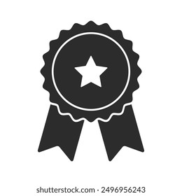 Certificate badge award icon. Premium quality. Seal stamp. Achievement badge. Profile Verification. Quality mark. Vector check mark. Approval sign. Task done. Project completed.