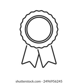 Certificate badge award icon. Premium quality. Seal stamp. Achievement badge. Profile Verification. Quality mark. Vector check mark. Approval sign. Task done. Project completed.