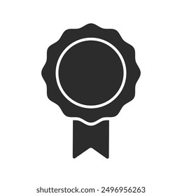 Certificate badge award icon. Premium quality. Seal stamp. Achievement badge. Profile Verification. Quality mark. Vector check mark. Approval sign. Task done. Project completed.