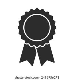 Certificate badge award icon. Premium quality. Seal stamp. Achievement badge. Profile Verification. Quality mark. Vector check mark. Approval sign. Task done. Project completed.