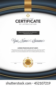 Certificate to be elegant and stylish. With the certificate award.
