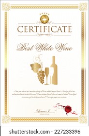 Certificate - Best White Wine
