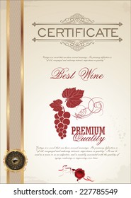 Certificate - Best Wine