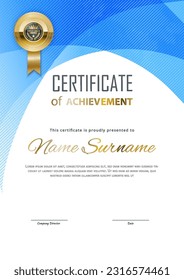 Certificate Blank. Black gradient triangles on white background., Vector illustration