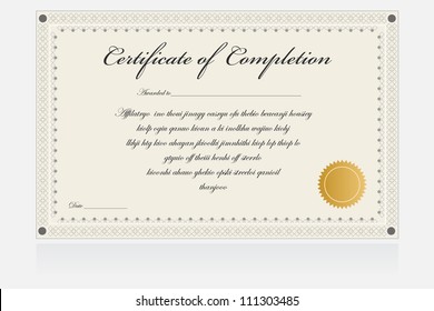 Certificate Border Frame.