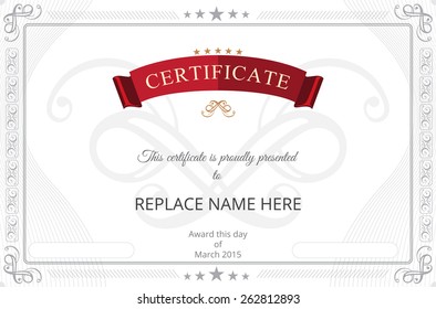 Certificate border, Certificate template. vector illustration