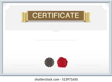 Certificate border, Certificate template. vector illustration