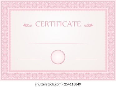 certificate border template design stock vector royalty free