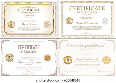 Certificate collection retro design