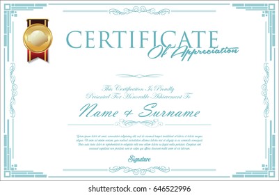 Certificate collection retro design