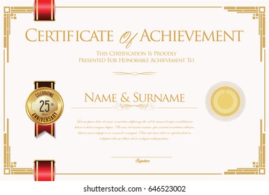 Certificate collection retro design