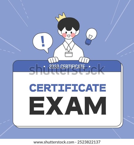 Certificate competition test leaflet frame 