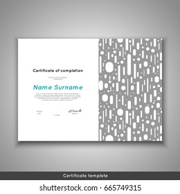 Certificate of completion - appreciation, achievement, graduation, diploma or award