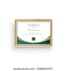 Certificate of completion design. Certificate of achievement, education, award, scholarship, bachelor degree, diploma