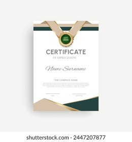 Certificado de finalización de diseño. Certificado de logro, educación, premio, beca, licenciatura, diploma.