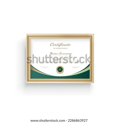 Certificate of completion design. Certificate of achievement, education, award, scholarship, bachelor degree, diploma