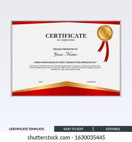 Certificate of Completion template, Honor successful completion of a project, class, or training program.