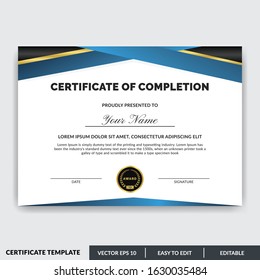 Certificate Of Completion Template, Honor Successful Completion Of A Project, Class, Or Training Program.