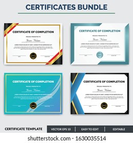 Certificate of Completion template, Honor successful completion of a project, class, or training program.