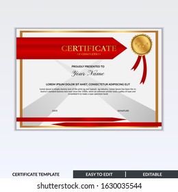 Certificate of Completion template, Honor successful completion of a project, class, or training program.