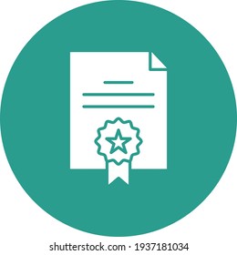 Certificate, contract, guarantee icon vector image. Can also be used for Web Marketing. Suitable for use on web apps, mobile apps and print media.