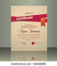 Plantilla de portada de certificado.