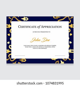 Certificate creative design vector