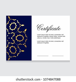 Certificate creative design vector